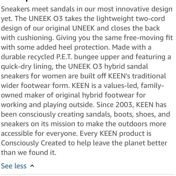 KEEN Uneek 03 Women's Blue Braided H20 Sneaker Sandal Size 7 NWOT - Picture 9 of 10